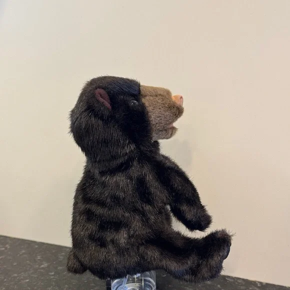 Baby Black Bear Hand Puppet by Folkmanis Puppets. Size 9” - Picture 7 of 12